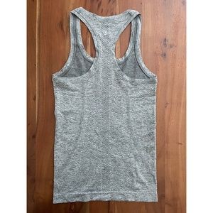 Lululemon Swiftly Tank Slate/White Gray Size 2